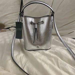 Ralph Lauren Silver purse!! NWT!!